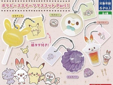 Pokemon Pokepeace Sweets Mascot Part 1 All 4 Types Set Capsule Toy JAPAN For Discount