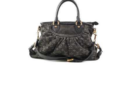 Louis Vuitton Denim Neo Cabby GM Bag Black Monogram Online Hot Sale