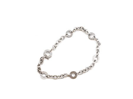 Bulgari 18k White Gold Chrarm Bracelet Hot on Sale