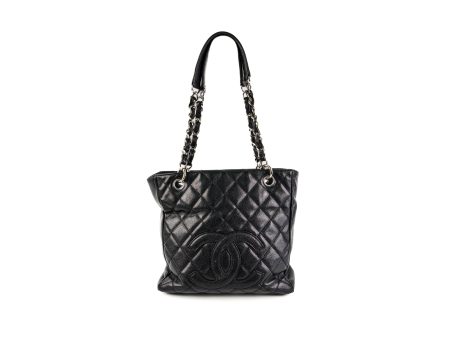 Chanel PST Caviar Black Shoulder Tote Bag Sale