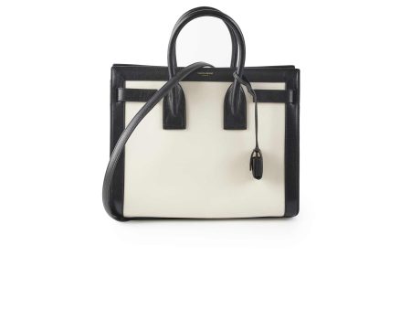 Saint Laurent Small Sac De Jour White Black Online