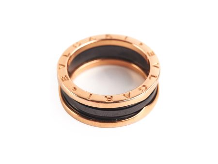 Bvlgari B.Zero Ring Black Rose Gold (Size 59) Fashion