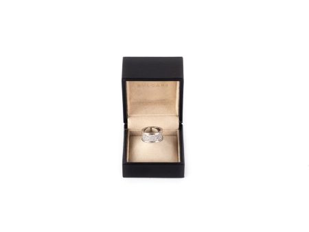 Bvlgari Diamond B.zero.1 White Gold Ring Size 51 For Sale