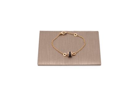 Bvlgari B.Zero1 Bracelet Rose Gold Black Online now