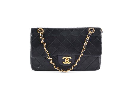 Chanel Vintage Quilted Small Classic Flap Black Cheap