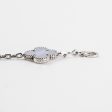 Van Cleef and Arpels 5 Motif Chalcedony White Gold Bracelet on Sale