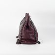 Chanel Quilted Tote Bag Dark Burgundy Purple For Sale