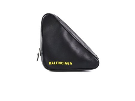 Balenciaga Triangle Zip Clutch Black Supply