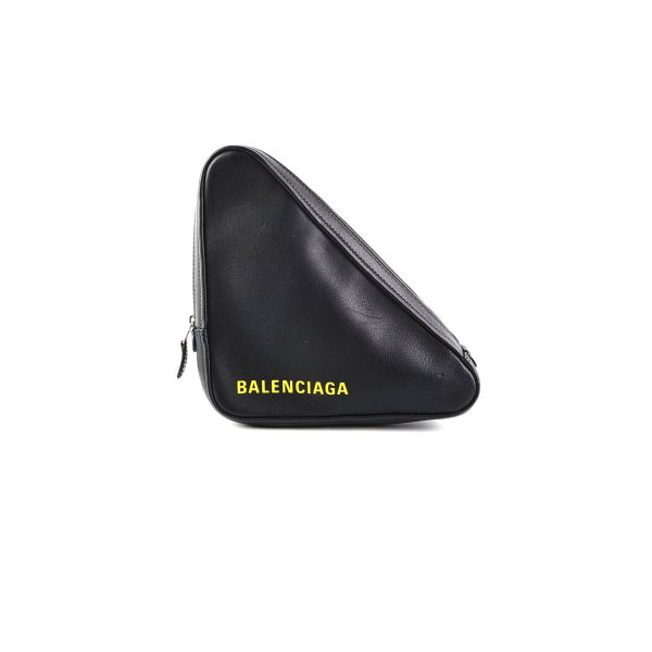 Balenciaga Triangle Zip Clutch Black Supply