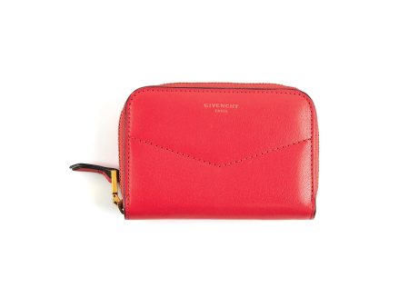 Givenchy Zippy Compact Wallet Red Online Sale