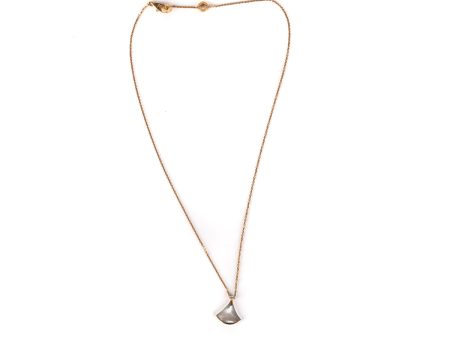 Bvlgari diva mother of pearl rose gold necklace Online now