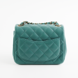 HOLD Chanel Quilted Mini Square Teal (Microchip) Sale