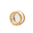 BC) Bvlgari B.Zero.1 Ring Rose Gold White Ceramic Cheap