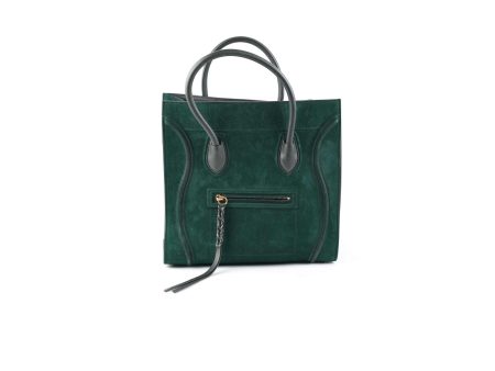 Celine Mini Luggage Green For Cheap