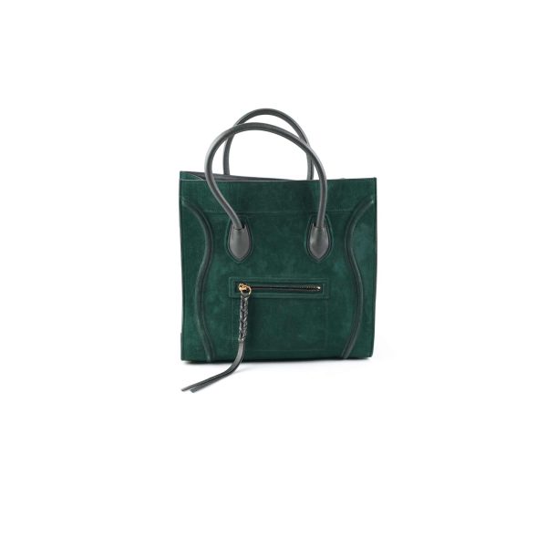 Celine Mini Luggage Green For Cheap