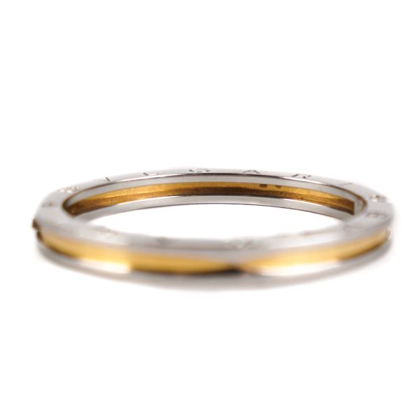 Bvlgari B.Zero1 Two Tone Bangle 18k Steel & Yellow Gold Hot on Sale