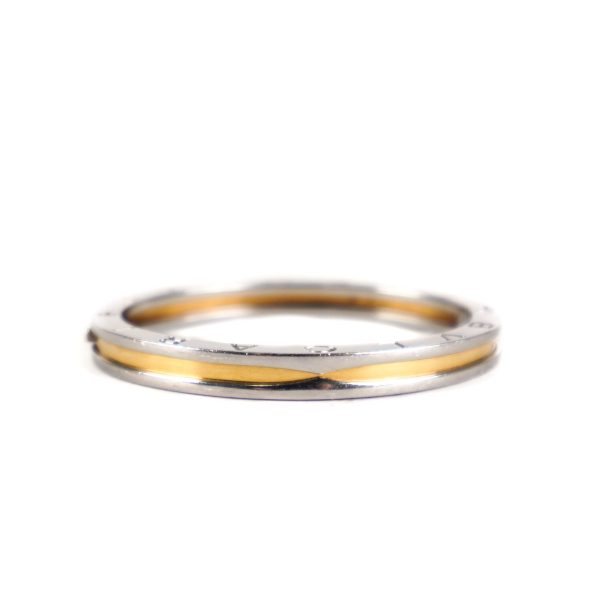 Bvlgari B.Zero1 Two Tone Bangle 18k Steel & Yellow Gold Hot on Sale