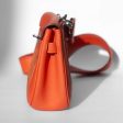 HERMÈS - BERLINE CROSSBODY BAG ORANGE LEATHER & SUEDE Supply