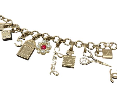 Chanel carnival clustered charm story bracelet Online now