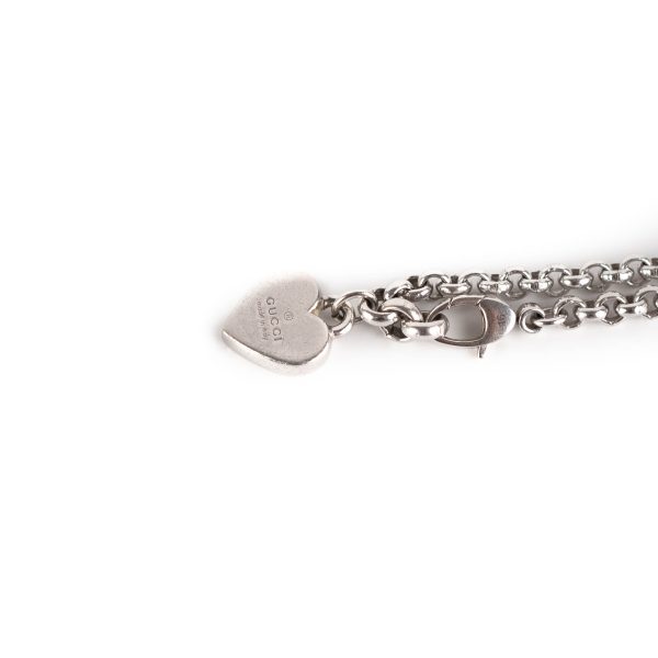 Gucci Silver Sterling Padlock Bracelet For Discount