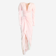 ALEXANDER VAUTHIER - LONG SILK DRESS IN PINK SIZE XS Online now