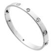 Cartier Love 6 Diamond White Gold Bangle Bracelet Fashion