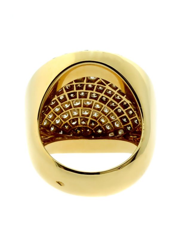 Cartier Pave Fancy Diamond Gold Ring Online now