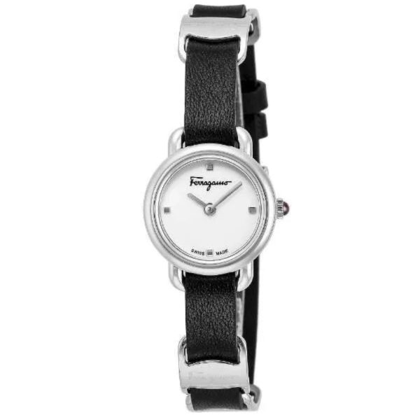 Salvatore Ferragamo Varina black silver watch-one band Hot on Sale