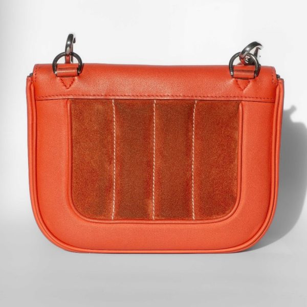 HERMÈS - BERLINE CROSSBODY BAG ORANGE LEATHER & SUEDE Supply