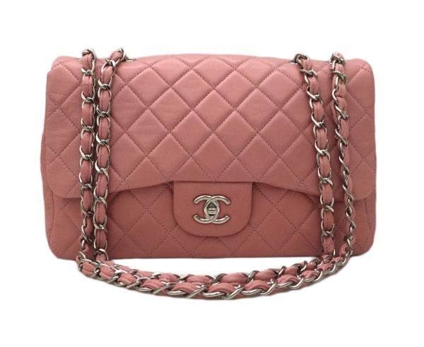 Authentic Chanel Pink Lambskin Jumbo – BRAND NEW IN BOX Hot on Sale