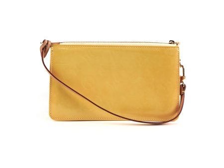 Louis Vuitton Vintage Yellow Vernis Pochette For Discount