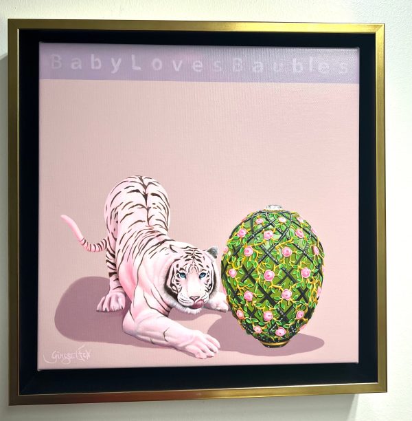 Baby Loves Baubles 6x6 framed detail print Online Hot Sale