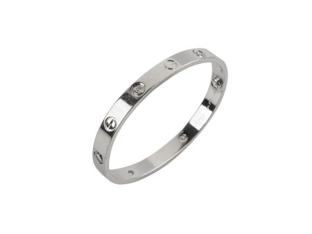 Cartier 4 Diamond White Gold Size 16 Love Bracelet Online now