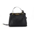 Fendi Peekaboo Medium Calfskin Studded Black GHW Hot on Sale