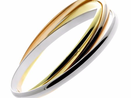 Cartier Trinity Gold Bangle Bracelet Online Hot Sale