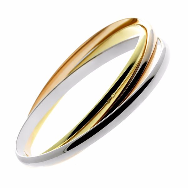 Cartier Trinity Gold Bangle Bracelet Online Hot Sale