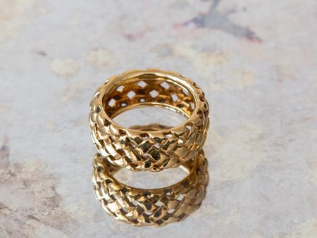 Tiffany and Co Yellow Gold Basket Ring Online