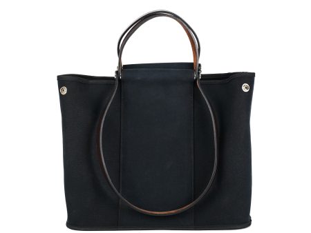 Hermes Canvas Bag Black - M Stamp Cheap