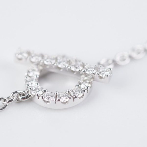 Hermes finess white gold bracelet SH Online Sale