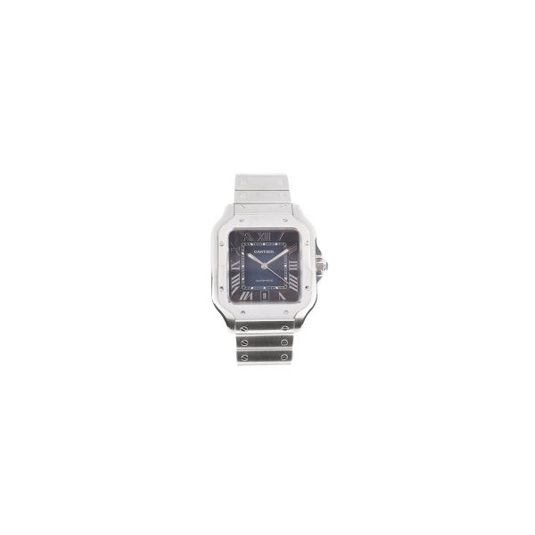 Cartier Santos Watch Dark Navy Dial Sale