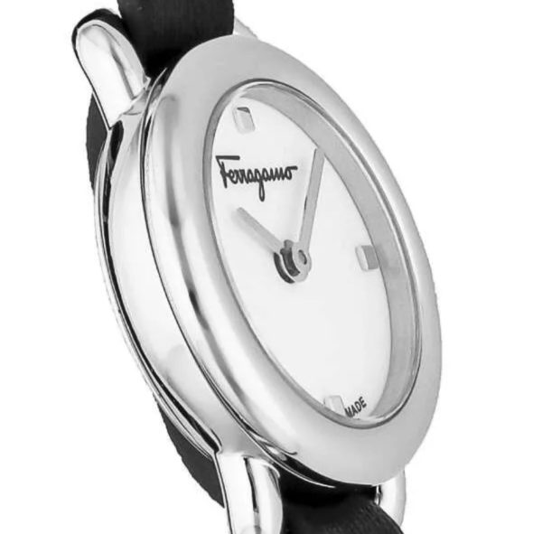 Salvatore Ferragamo Varina black silver watch-one band Hot on Sale