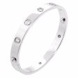 Cartier Love White Gold Diamond Bangle Bracelet Supply