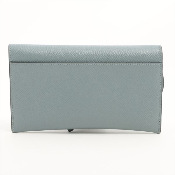 Dior Saddle Wallet with Chain Cloud Blue Online now