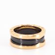 Bvlgari B.zero1ring with two 18K  gold loops and a black ceramic spiral Online