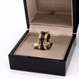 Bvlgari B.zero1ring with two 18K  gold loops and a black ceramic spiral Online