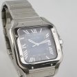 Cartier Santos Watch Dark Navy Dial Sale