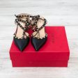 Valentino Garavani Black Rockstud Kitten Heels Online