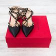 Valentino Garavani Black Rockstud Kitten Heels Online