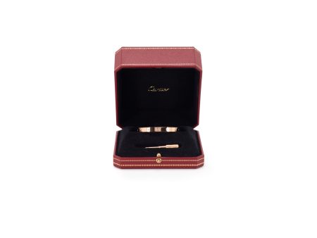 Cartier Love Bangle with 4 Diamonds Pink Gold 16 Jul18 Supply