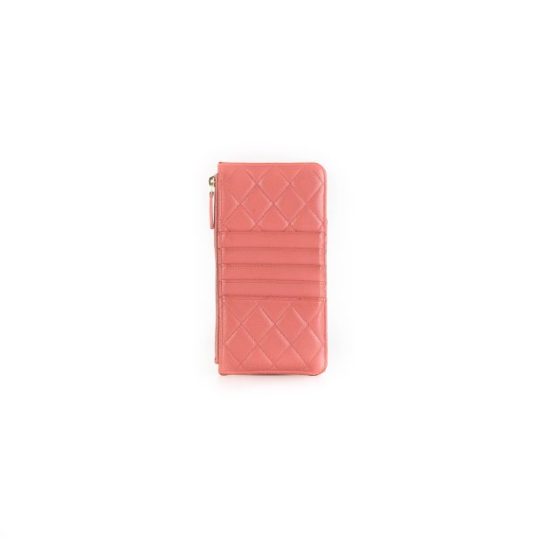 Chanel Caviar Coral Phone-Cardholder Holder Online